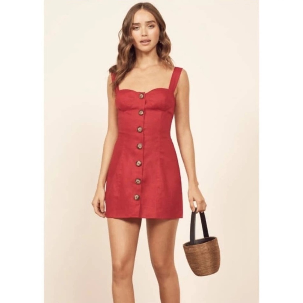 Reformation linen dress